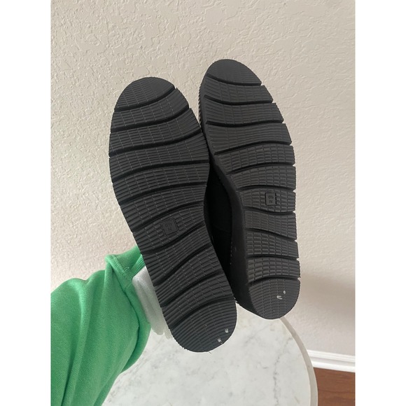 New VAN ELI Black Leather Platform Slip On Loafer Shoes Women's 8.5 N - Picture 4 of 8